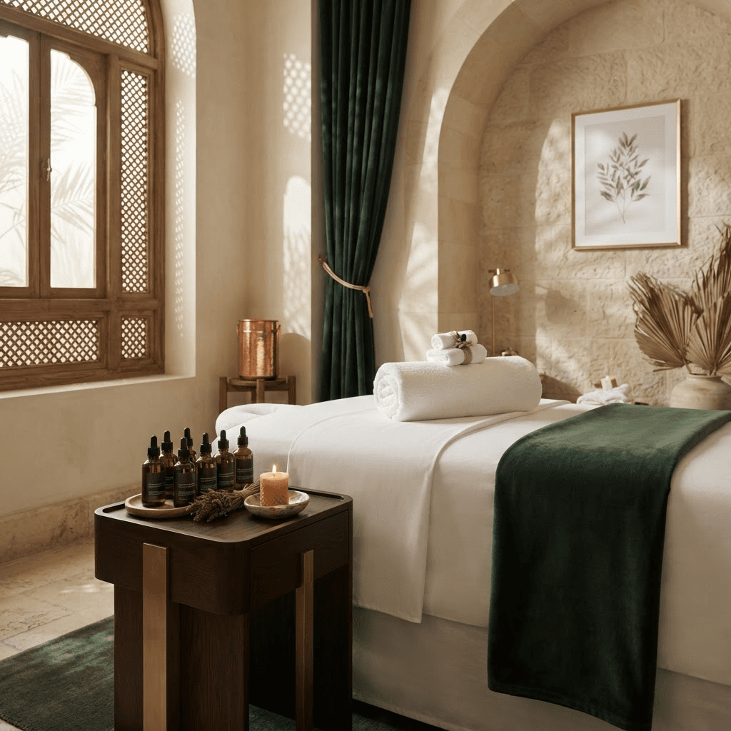 غرفة سبا فاخرة وهادئة في CLEOPATRA SPA